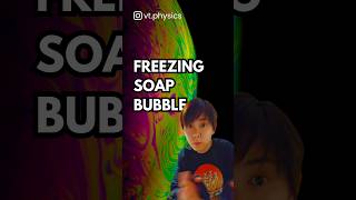 freezing soap bubbles [upl. by Ynnus]