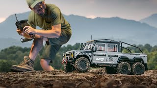 Rc Crawler Traxxas Trx6 Defender 6x6 Hard body  Rc Cars Off Road [upl. by Valora859]