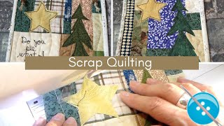 Scrap Quilting A Mini Wall Hanging Quilt [upl. by Annoved]