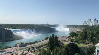 View of Niagara Falls from my balcony at the Crowne Plaza Fallsview Hotel [upl. by Euginom330]