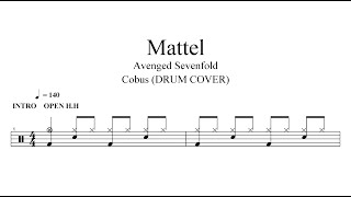 Cobus  Avenged Sevenfold  Mattel DRUM COVER  Drum Sheet Music 🥁🎵 [upl. by Coltun]