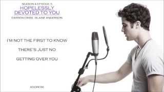 Glee  Hopelessly Devoted To You Lyrics [upl. by Harwell]