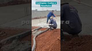 Contrapiso Custos e Resultados obra custodeobra construção obras [upl. by Aniryt]