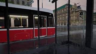 TramSim  Console Edition Flexity Tram Vienna [upl. by Nwahsit521]