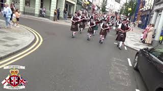 Enniskillen Pipe Band 2  Co Fermanagh Grand Orange Lodge Murdered Brethren Parade 2024 [upl. by Animahs]