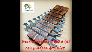 HERRAMIENTAS ORDENADAS CON MADERA DE PALET RECICLADA [upl. by Nashbar]