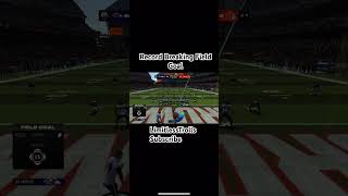 Record breaking field goal [upl. by Yoccm125]