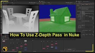 how to use z depth pass in nuke  z depth pass compositing in nuke [upl. by Toll]