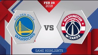 Golden State Warriors vs Washingto Wizards  February [upl. by Schofield602]