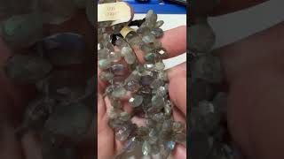 Labradorite Briolettes 8quot strands Nice color flashes [upl. by Sontag]