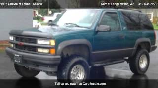 1996 Chevrolet Tahoe 2DOOR 4X4 LIFTED SPORT PKG  for sale in Longview WA 98632 [upl. by Bainbridge]