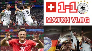 EURO 2024 MATCH VLOG Switzerland 11 Germany FULLKRUG IN THE LAST MINUTE [upl. by Evander482]