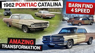 Will it Run Barn Find High Performance 1962 Pontiac Catalina 4 Speed [upl. by Amlez]