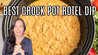 Best Crock Pot Rotel Dip Recipe [upl. by Anayaran]