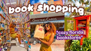 come BOOK SHOPPING with me in FLORIDA cozy bookstores [upl. by Ahsyas]