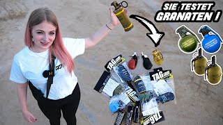 Handgranaten Test 💣💥 Flash amp Splitter Granaten  XXL Smokes mit Reiszündung [upl. by Adnala890]