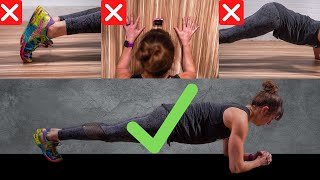 Stop Making These Plank Mistakes  Three Easy Fixes To Plank Correctly [upl. by Neram]