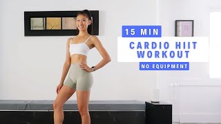 15 MIN CARDIO HIIT WORKOUT  All Standing Workout No Repeat  Jamie Tsai [upl. by Kuehnel478]