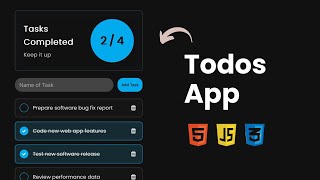 Build ToDo App with Auto Save using HTML CSS amp JavaScript [upl. by Ellekram397]