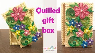 Quilling gift box ideas  Handmade gift box  Magic Quill [upl. by Thorny895]