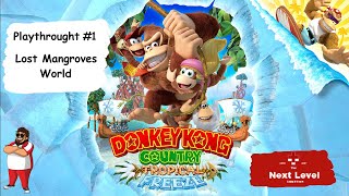 Donkey Kong Tropical Freeze Switch PlayThrought  1 No Coments  Lost Mangroves nintendo games [upl. by Raffarty]