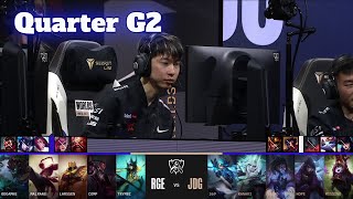 JDG vs RGE  Game 2  Quarter Finals LoL Worlds 2022  JD Gaming vs Rogue  G2 full game [upl. by Dudden]