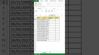 Excel Text Function📊Extract Day Month amp Year from Dates Easily [upl. by Ratcliff]