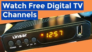 Linsar Set Top Box Watch Free Digital TV Channels Freeview TV Digital Radios [upl. by Elyssa564]