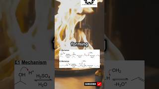 Dehydration of Alcohol E1 vs E2 mechanism chemistry success shorts [upl. by Kinsley]