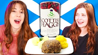 American Girls Try Scottish Haggis for the First Time [upl. by Elbert]