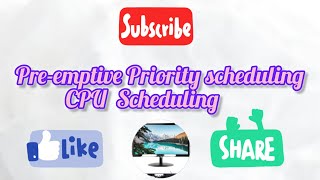 Preemptive Priority Scheduling Operating system 2024 [upl. by Euqinwahs86]