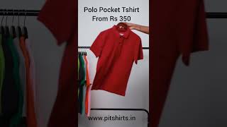 Pure Cotton Polo Pocket T Shirts From Rs 350 wwwpitshirtsin [upl. by Einial823]