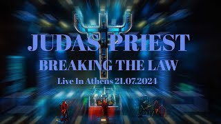 JUDAS PRIESTBREAKING THE LAW Live In Athens 21072024 4K video wall version live judaspriest [upl. by Selestina]