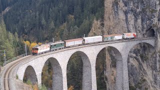 RhB Zugverkehr bei Filisur  Herbst 2024 [upl. by Cinimmod654]