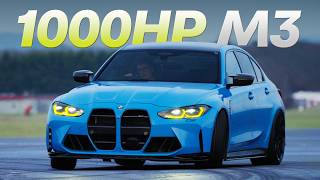 1000hp BMW G80 M3 Reviewed On The Top Gear Test Track  4K [upl. by Nostrebor]