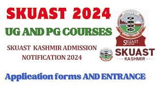 Skuast kashmir application form 2024 skuast entrance 2024 skuast admission 2024skuastbvsc skuast [upl. by Aidil]