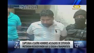 Capturan a cuatro extorsionistas en Retalhuleu [upl. by Vitalis]