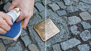 Stolpersteine  Anleitung zum Putzen der Steine [upl. by Acirem]