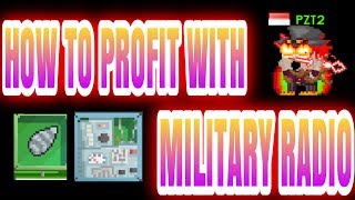 Growtopia  How to profit with Military Radio [upl. by Stearne]