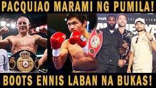 PACQUIAO iba talaga HINAHABOL ng Mga Active World Champion  Boots Ennis LABAN BUKAS [upl. by Merchant]