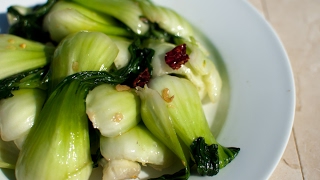 Delicious spicy Bok Choy Stir frying with Garlic [upl. by Ym]