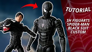 TUTORIAL  Cómo hacer el traje negro de SpiderMan con una figura Bootleg [upl. by Rosella]