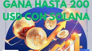 NUEVA FAUCET GANA 200 USD CON SOLANA CADA HORA [upl. by Soutor662]