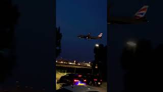 British airways Airbus A320 landing Heathrow airport [upl. by Bauske]