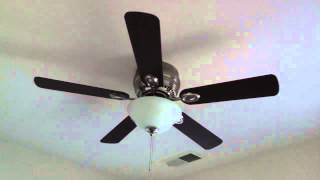 44quot Harbor Breeze Mayfield Ceiling Fan with Brushed Nickel Finish  AaronTheEagle1 Video [upl. by Selry]