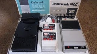 Wollensak 4100 Cassette Recorder 1966 [upl. by Pederson832]