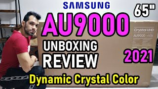 SAMSUNG AU9000 Dynamic Crystal UHD TV UNBOXING REVIEW EN ESPAÑOL Y OPINIONES 2021 [upl. by Castorina]