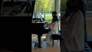 Chopsticks Piano Duet learntoplaypiano PianoMusicPianoDuetPianoRecital [upl. by Lanos330]