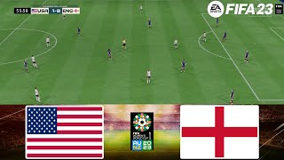 FIFA 23  USA vs England 1752024  FIFA Womens World Cup 2023  Gameplay PS  Full Match [upl. by Ynnelg]