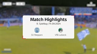 SV Meppen nach dominanten Sieg gegen Lübeck zurück in der Spur I Regionalliga Nord 9 Spieltag [upl. by Suilienroc]